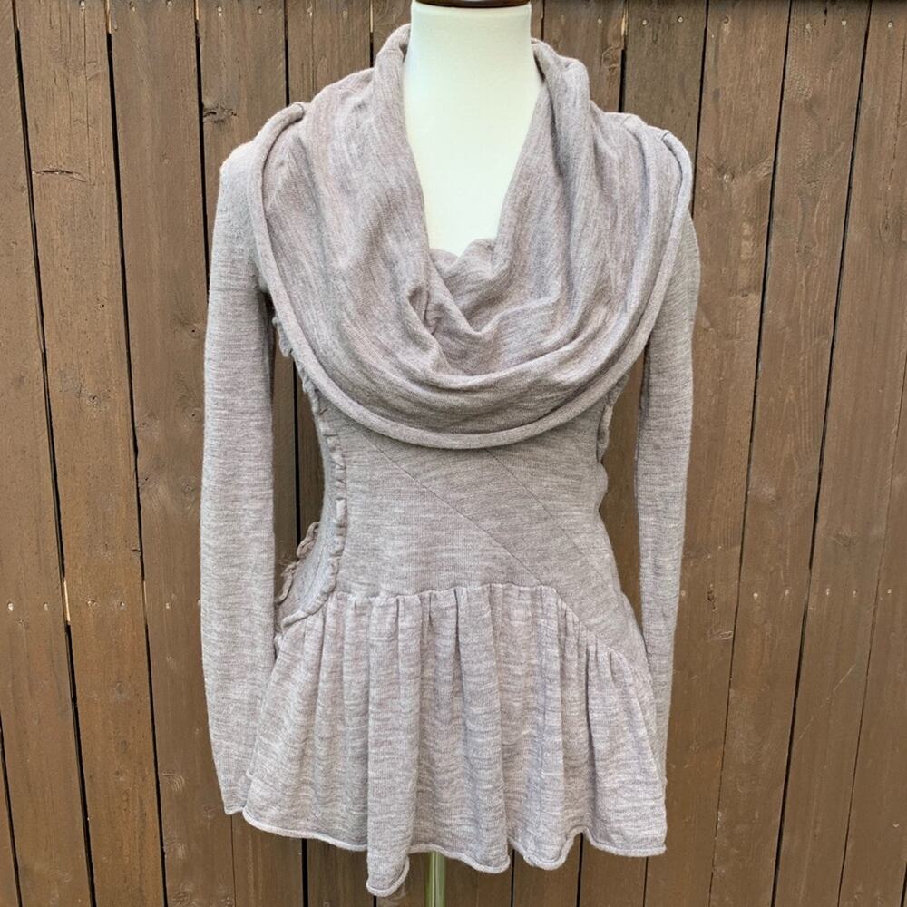 Sparrow | Mocha Size XS Cowl Neck Top